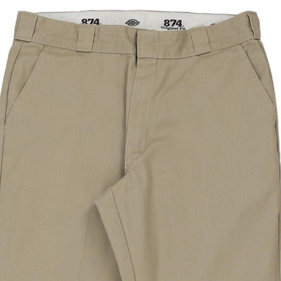 874 Dickies Trousers - 37W 29L Beige Cotton Blend - Thrifted.com