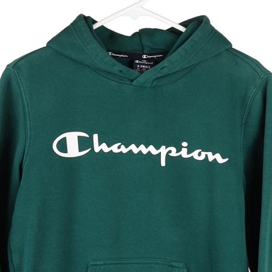 Vintage green Age 14-16 Champion Hoodie - boys x-small