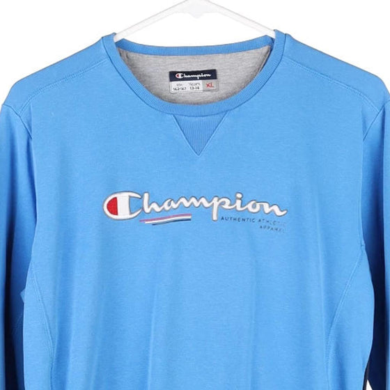 Vintage blue Age 13-14 Champion Sweatshirt - boys x-large