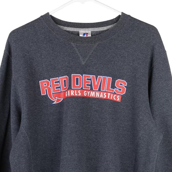 Vintage grey Age 16 Red Devils Russell Athletic Sweatshirt - girls medium