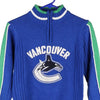 Vintage blue Age 8 Vancouver Canucks Nhl 1/4 Zip - boys small