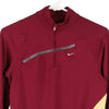 Pre-Loved burgundy Age 10-12 Nike 1/4 Zip - boys medium