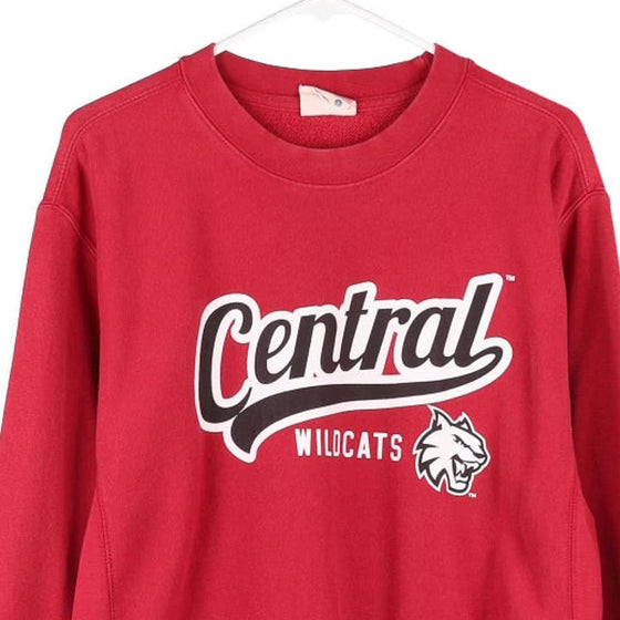 Vintage red Central Wildcats Mv Sport Sweatshirt - mens small