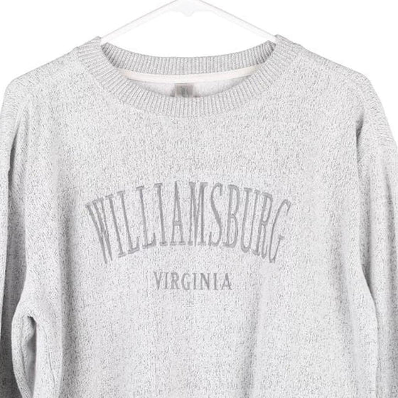 Vintage grey Williamsburg Virginia Baypointe Sweatshirt - mens medium