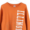 Vintage orange Illinois Jerzees Sweatshirt - mens medium