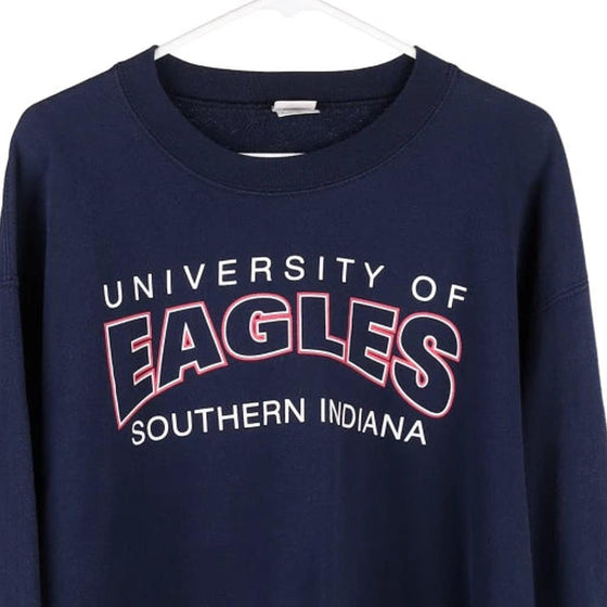 Vintage navy University of Southern Indiana Eagles Gildan Sweatshirt - mens large