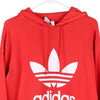 Vintage red Adidas Hoodie - mens x-large