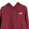 Vintage burgundy Puma Hoodie - mens x-large