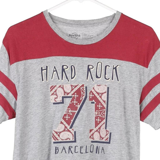 Vintage grey Barcelona Hard Rock Cafe T-Shirt - mens small