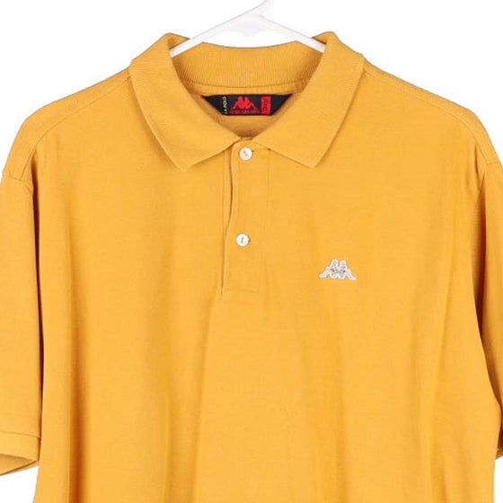 Vintage yellow Kappa Polo Shirt - mens large