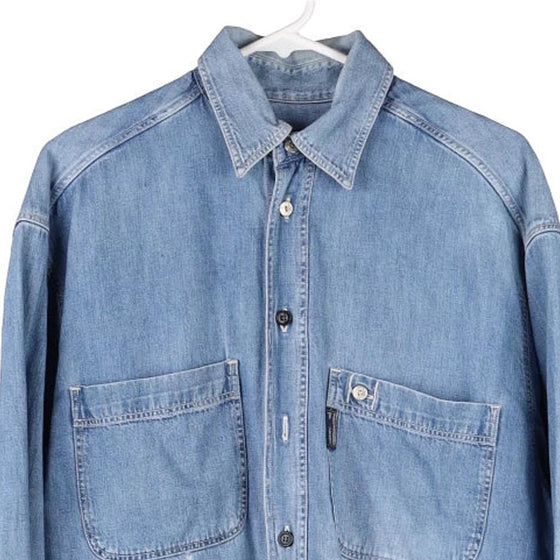 Vintage blue Trussardi Denim Shirt - mens medium