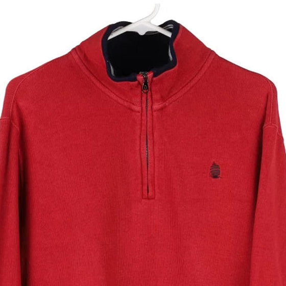 Vintage red Marina Yachting 1/4 Zip - mens large