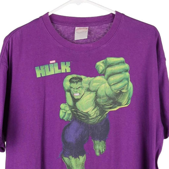 Vintage purple The Hulk Marvel T-Shirt - mens medium