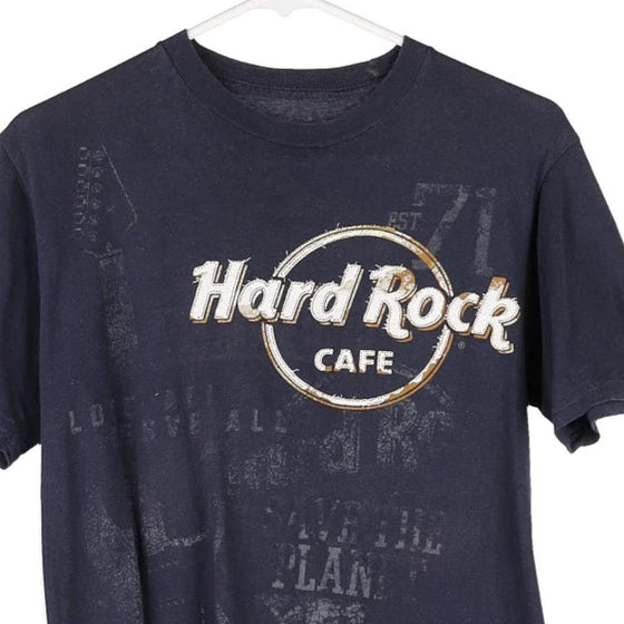 Pre-Loved navy Barcelona Hard Rock Cafe T-Shirt - mens small