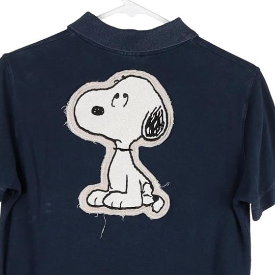 Vintage navy Snoopy Polo Shirt - mens small