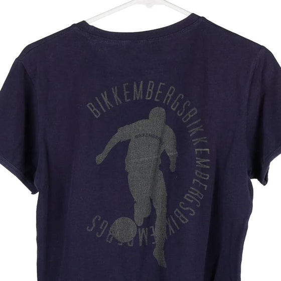 Vintage navy Bikkembergs T-Shirt - mens small