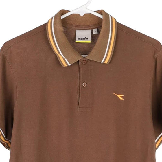 Vintage brown Diadora Polo Shirt - mens small