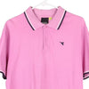 Vintage pink Diadora Polo Shirt - mens x-large