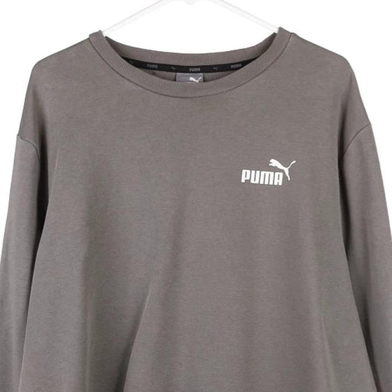 Vintage grey Puma Sweatshirt - mens x-large