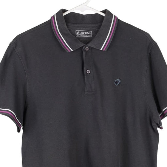 Pre-Loved grey Lotto Polo Shirt - mens x-large