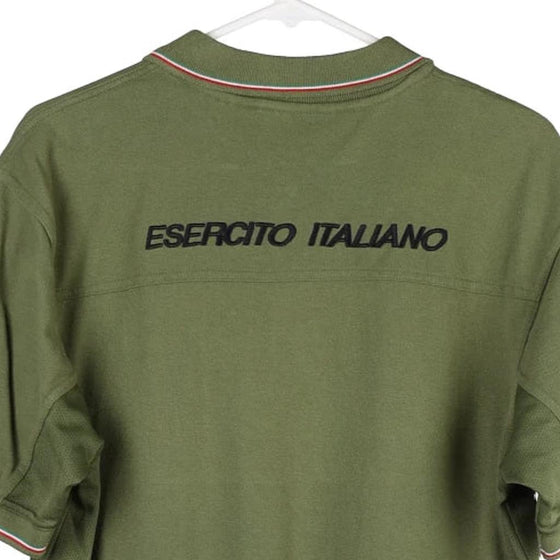 Pre-Loved khaki Esercito Italiano Unbranded Polo Shirt - mens x-large