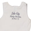 Vintage white Lake City New York Harley Davidson Vest - womens small