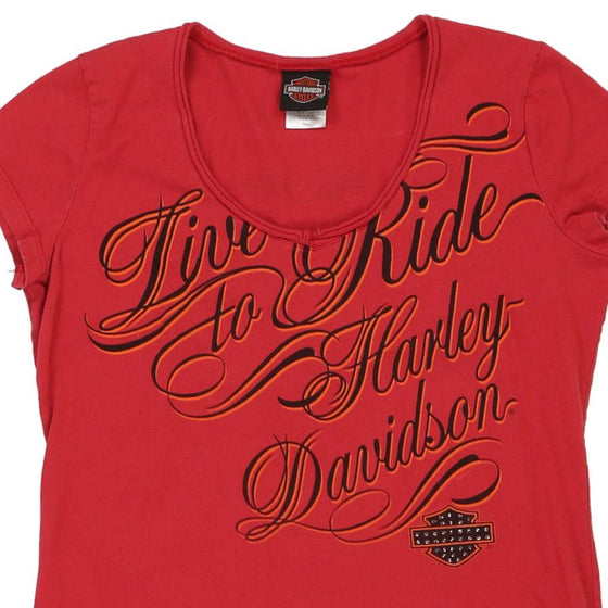 Vintage red Harley Davidson T-Shirt - womens x-large