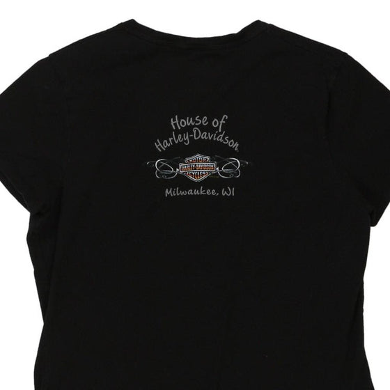 Vintage black Milwaukee Wisconsin Harley Davidson T-Shirt - womens medium