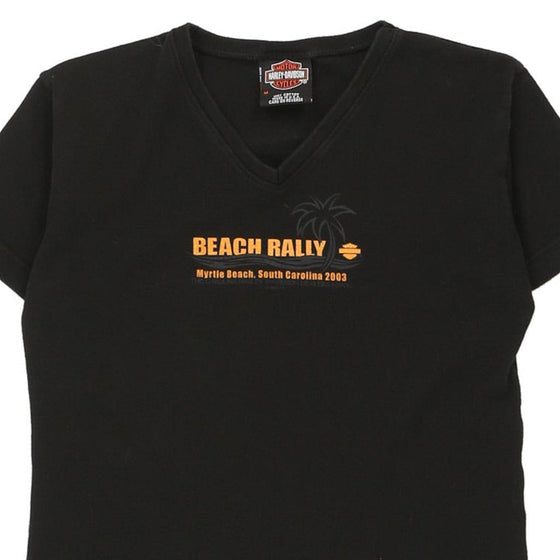 Vintage black Myrtle Beach South Carolina 2003 Harley Davidson T-Shirt - womens medium