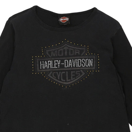 Vintage black Harley Davidson Long Sleeve T-Shirt - womens x-large