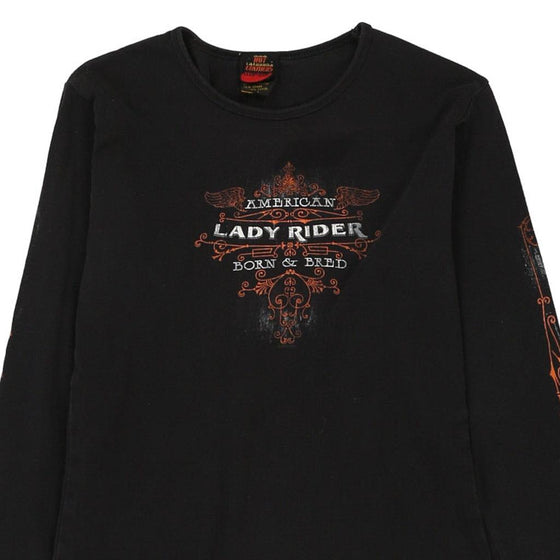 Vintage black Harley Davidson Long Sleeve T-Shirt - womens large