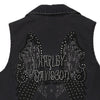 Vintage navy Harley Davidson Gilet - womens small