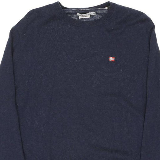 Vintage blue Napapijri Jumper - mens large