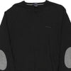 Vintage black Armani Jeans Jumper - mens x-large