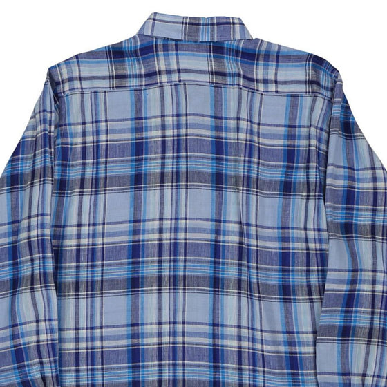 Etro Checked Shirt - XL Blue Cotton