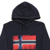 Vintage navy Napapijri Hoodie - mens small