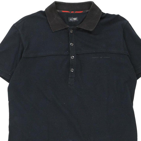 Vintage navy Armani Jeans Polo Shirt - mens medium