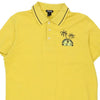 Vintage yellow Just Cavalli Polo Shirt - mens x-large