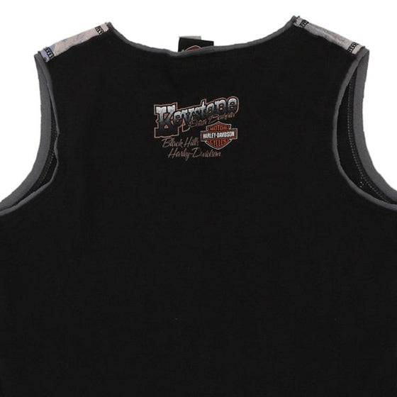 Vintage black Sturgis 2008 Harley Davidson Vest - womens xx-large