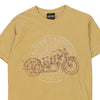 Vintage yellow Dubuque. IA Harley Davidson T-Shirt - mens small