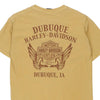 Vintage yellow Dubuque. IA Harley Davidson T-Shirt - mens small