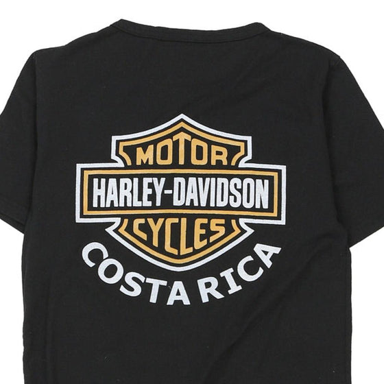 Vintage black Bootleg Costa Rica Harley Davidson T-Shirt - mens small