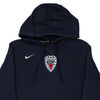 EDP Nike Hoodie - Small Navy Cotton Blend - Thrifted.com