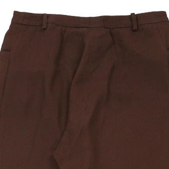 Cheap & Chic Moschino Trousers - 30W UK 12 Brown Viscose Blend