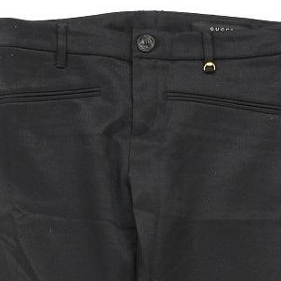 Gucci Trousers - 31W UK 10 Black Cotton Blend