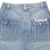 Krizia Mini Denim Skirt - 29W UK 10 Blue Cotton