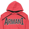 Armani Exchange Spellout Hoodie - Small Pink Cotton Blend