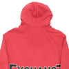 Armani Exchange Spellout Hoodie - Small Pink Cotton Blend