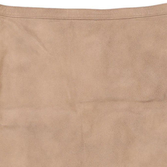 Fendissime Mini Skirt - 29W UK 10 Brown Leather