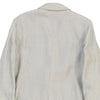 Blue Les Copains Blazer - Large Grey Linen